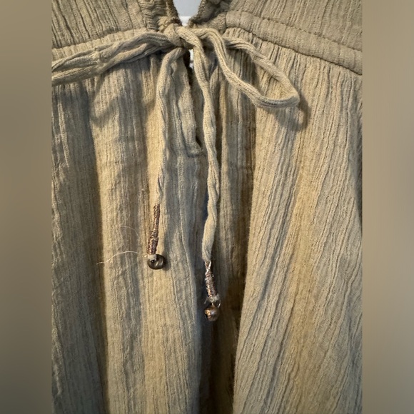 Gorgeous Gauze Moss Free People Antoinette Mini Dress -M - Picture 5 of 9